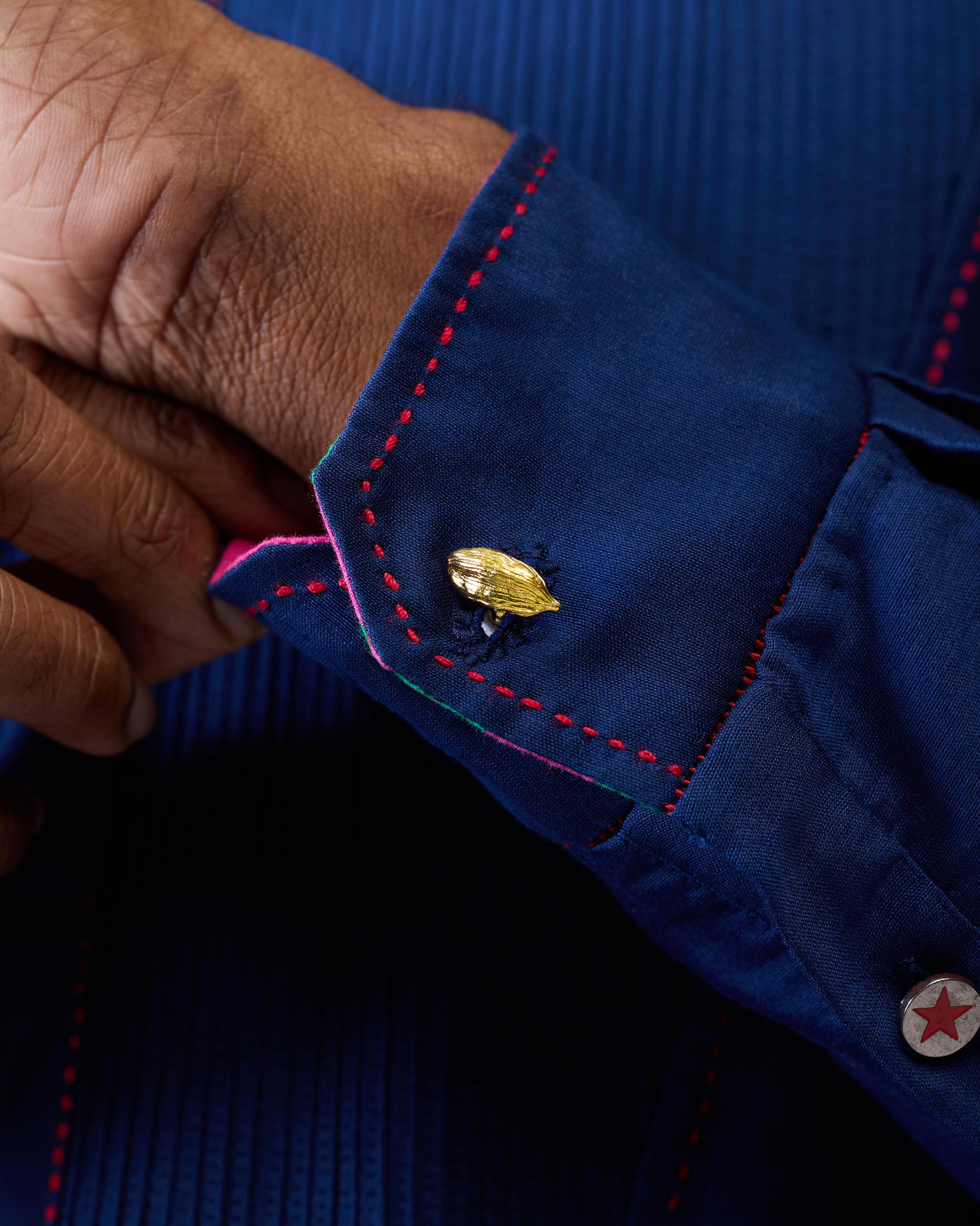 Elaichi Cufflinks - Gold