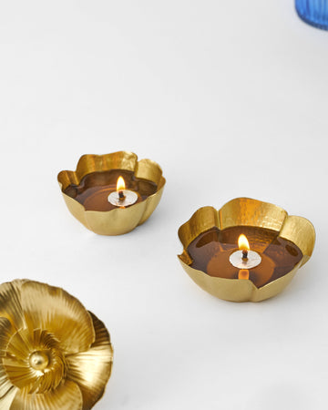Poppy Diya - Set of 2