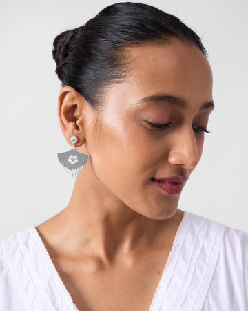 Teer Earrings - Silver