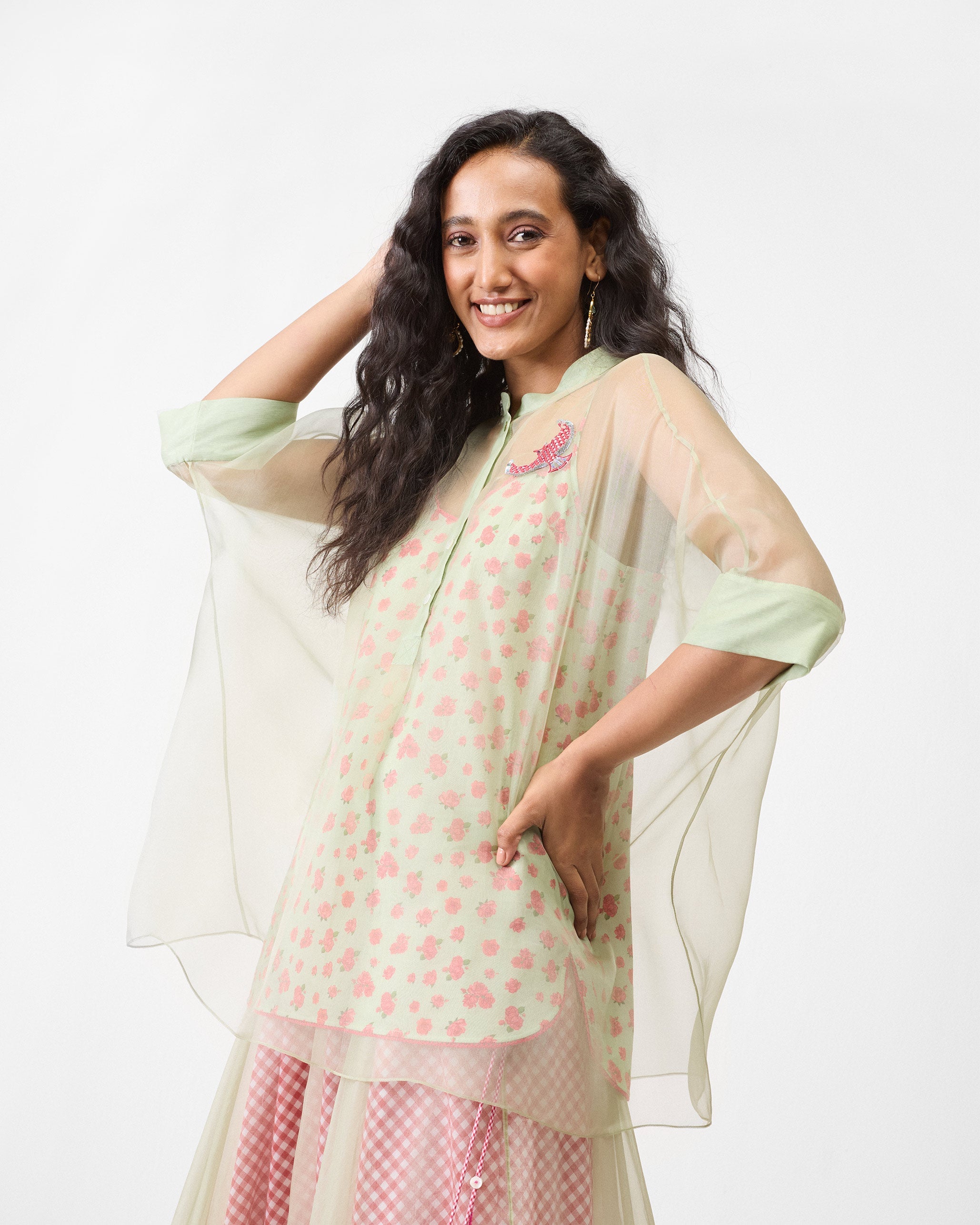Jaisalmer Shirt with Slip - Mint