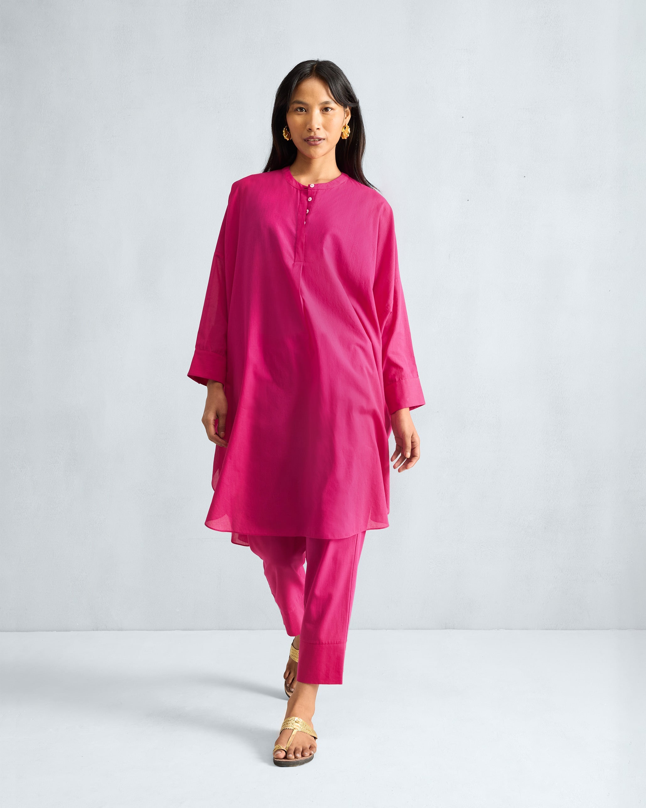 Lazy Sunday Tunic - Fuchsia