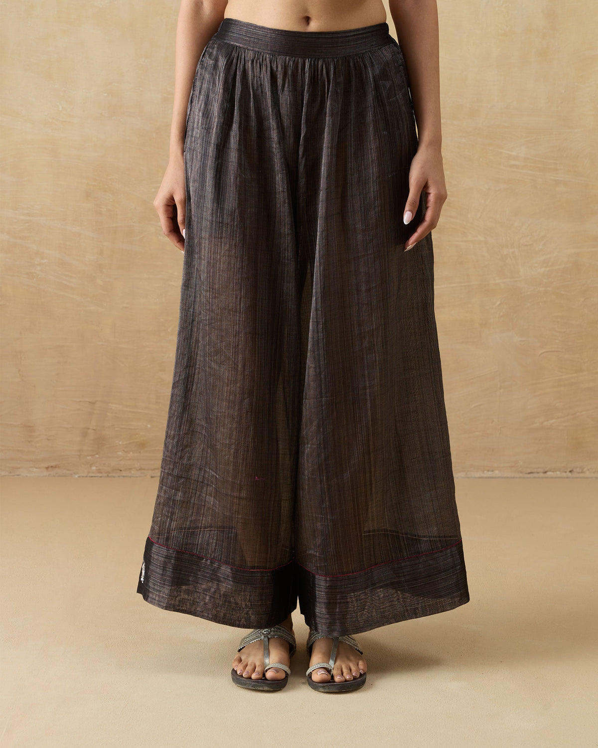 Charisma Pants - Metallic Tissue A-Line Fit