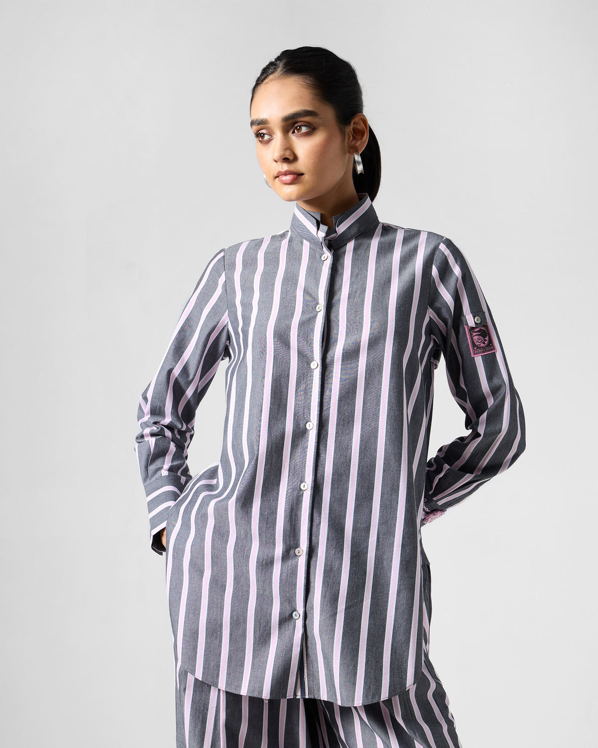 The Trench Shirt Set - Charcoal