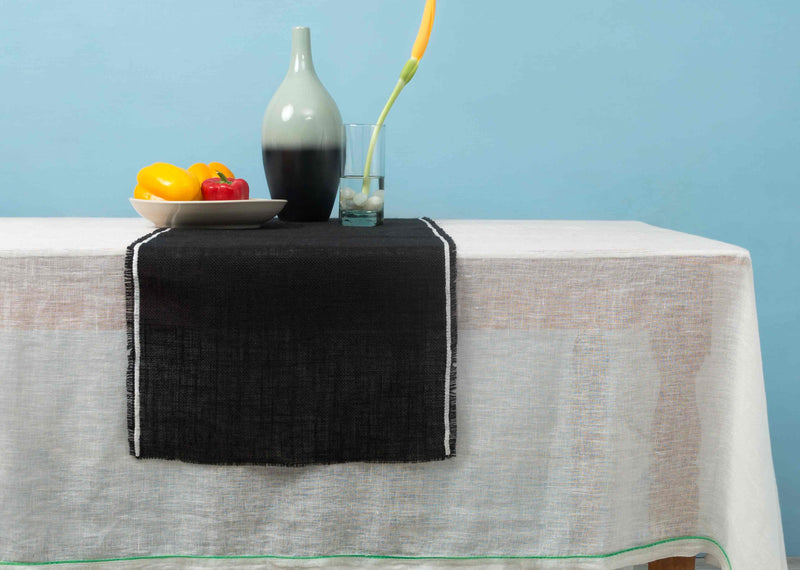 Black Jute Runner