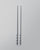 Stripe White Chopsticks (Set of 2)
