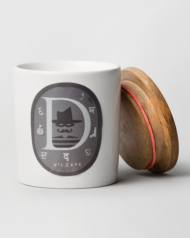 Alphabet D Candle
