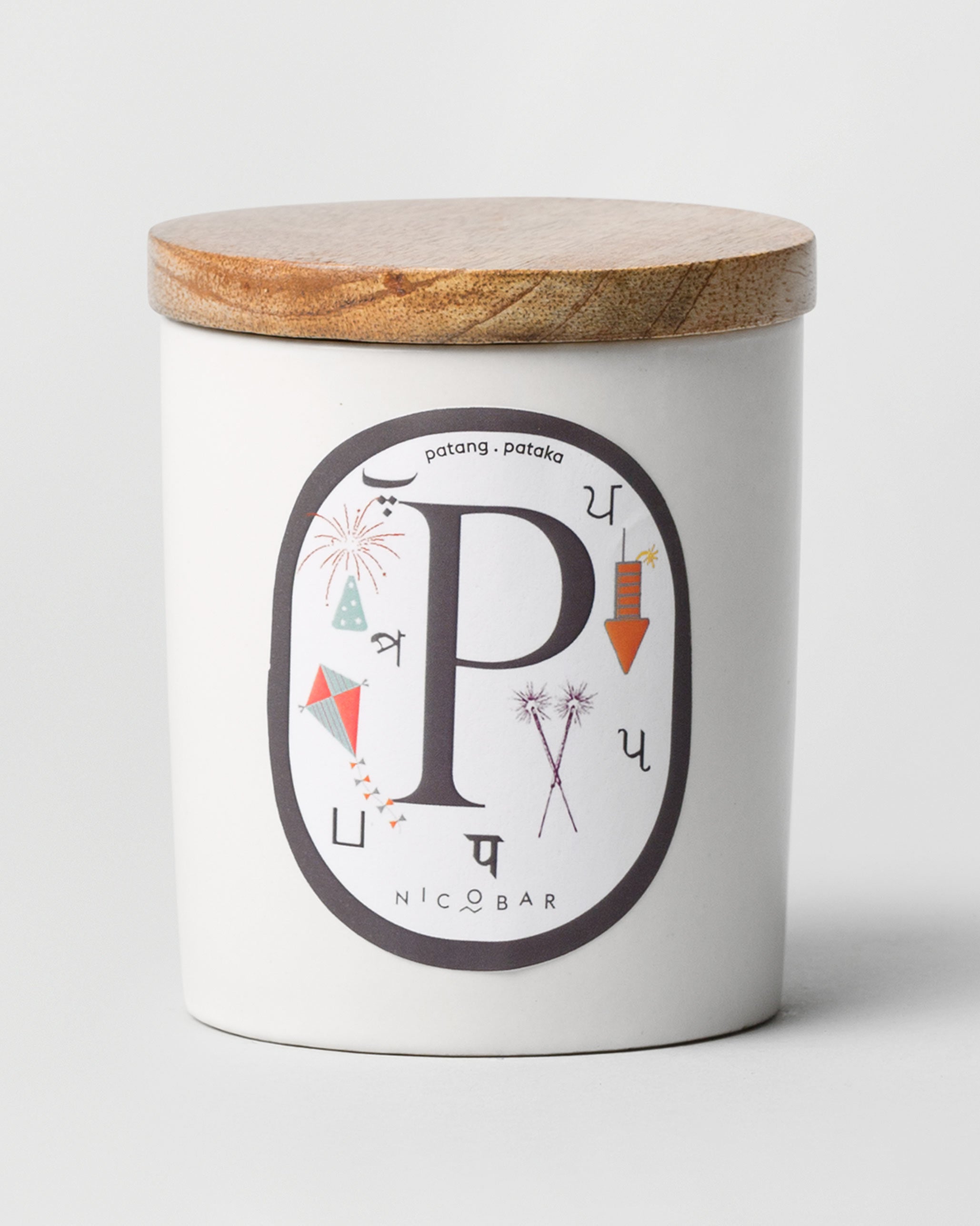 Alphabet P Candle