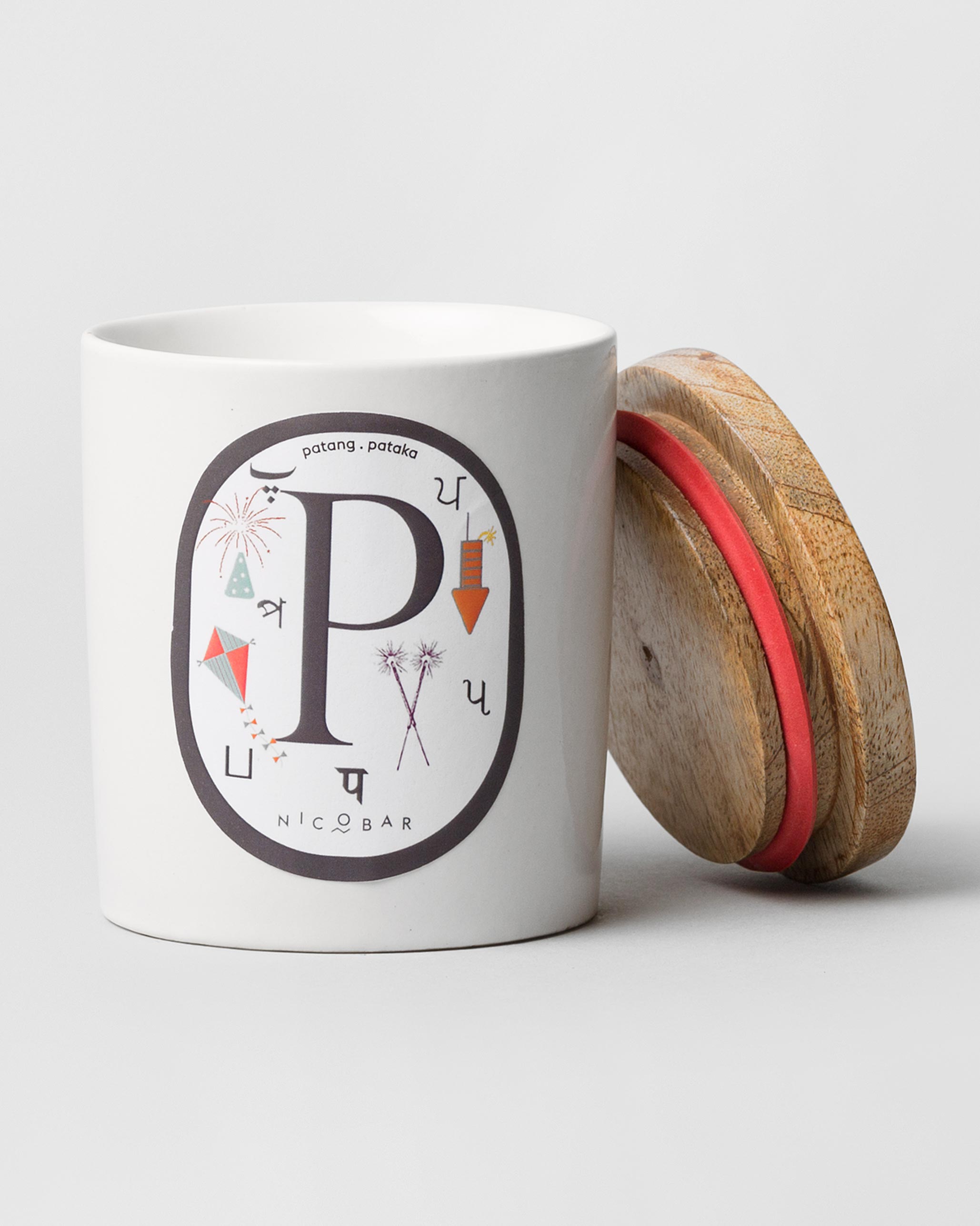 Alphabet P Candle