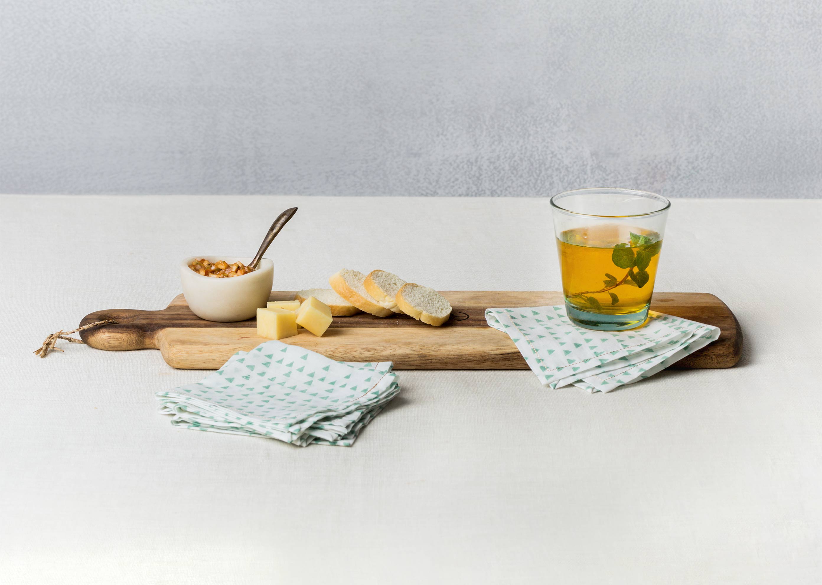 Zan Cocktail Napkins (Set of 6) - White