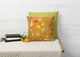 Verandah Botanical Cushion Cover - Tangerine