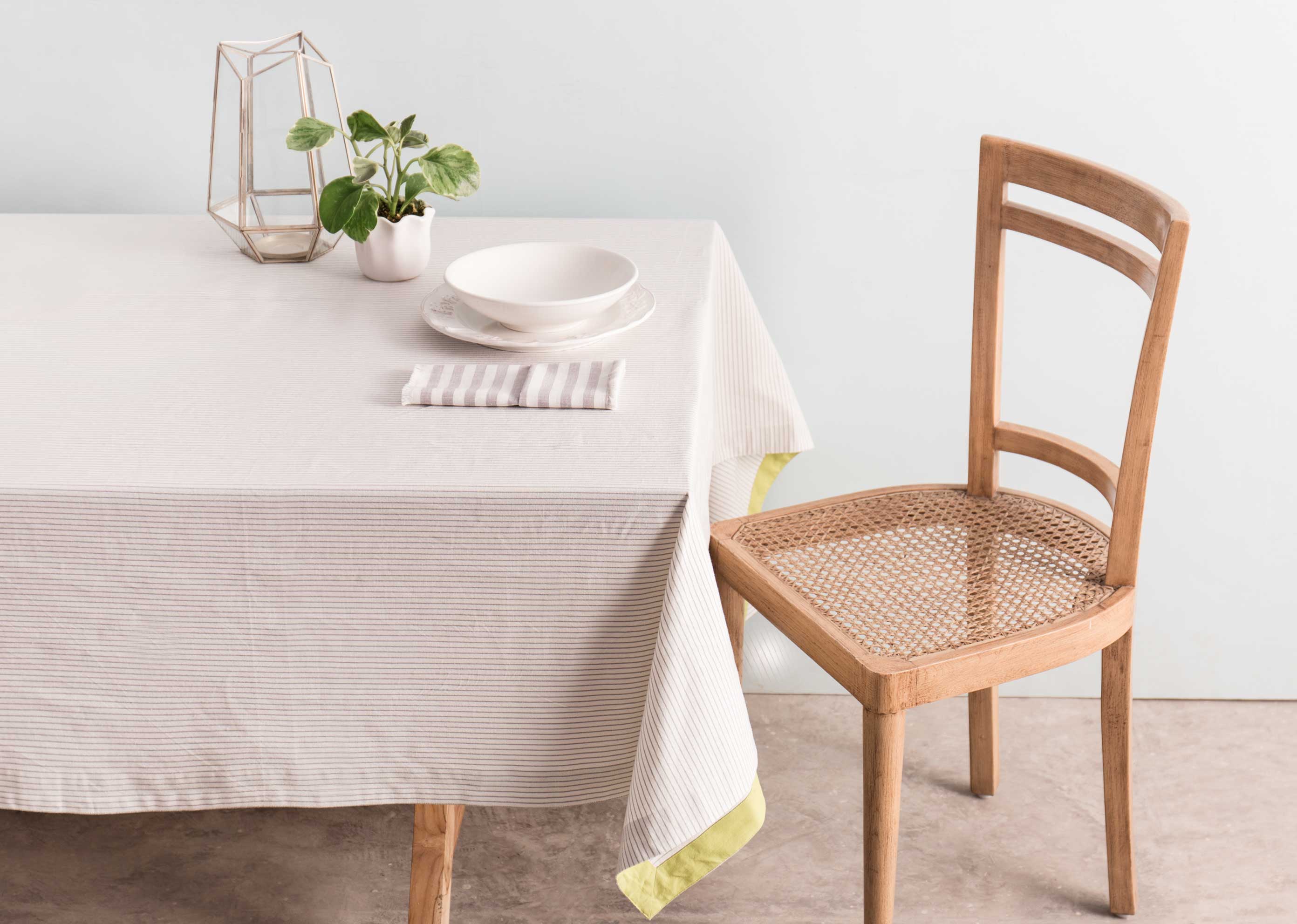 Alleppey Stripes Tablecloth Large