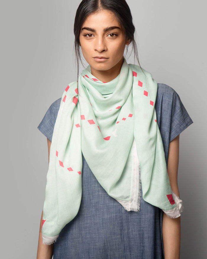 Texas Hold'em Scarf - Aqua