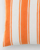 Kumarakom Nautical Stripe Pillow Cover - Tangerine