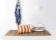 Kumarakom Nautical Stripe Pillow Cover - Tangerine