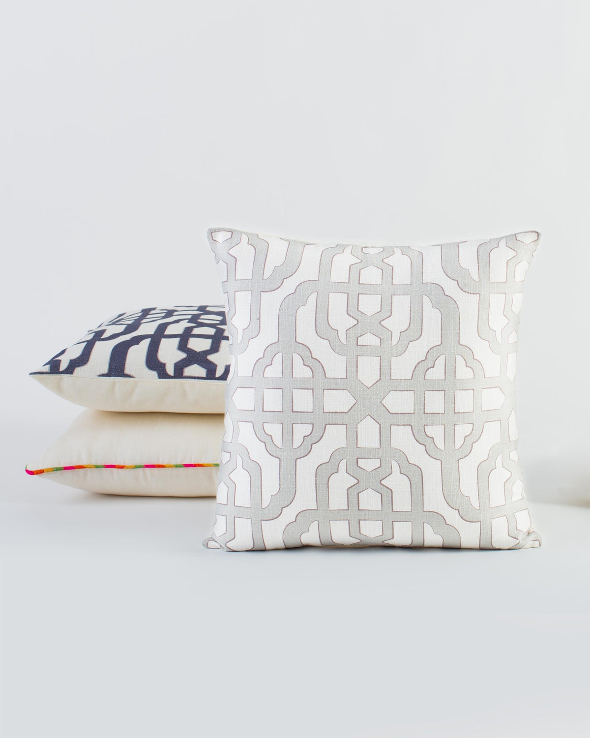 Trellis Cushion Cover - Dark Taupe