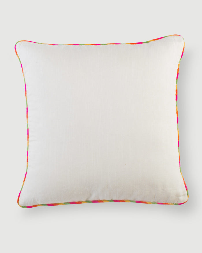 Tussar Cushion Cover - Ivory