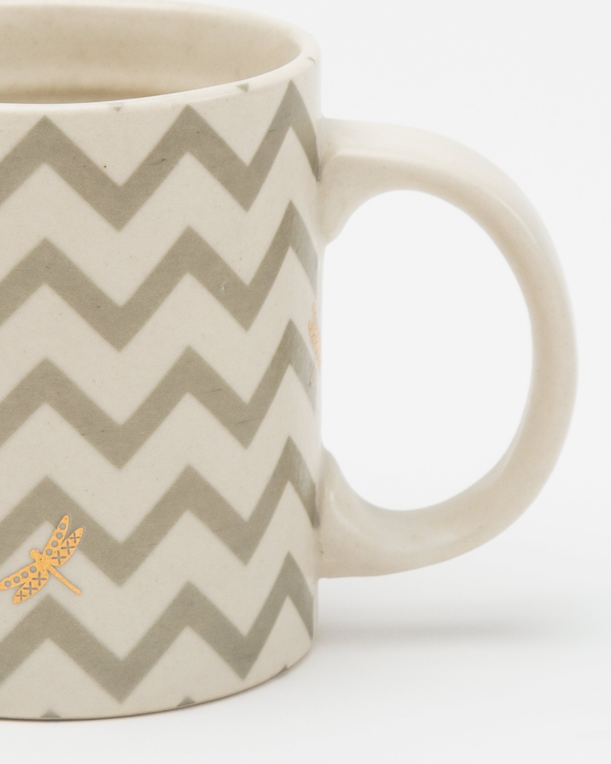 Lily Pond Chevron Mug