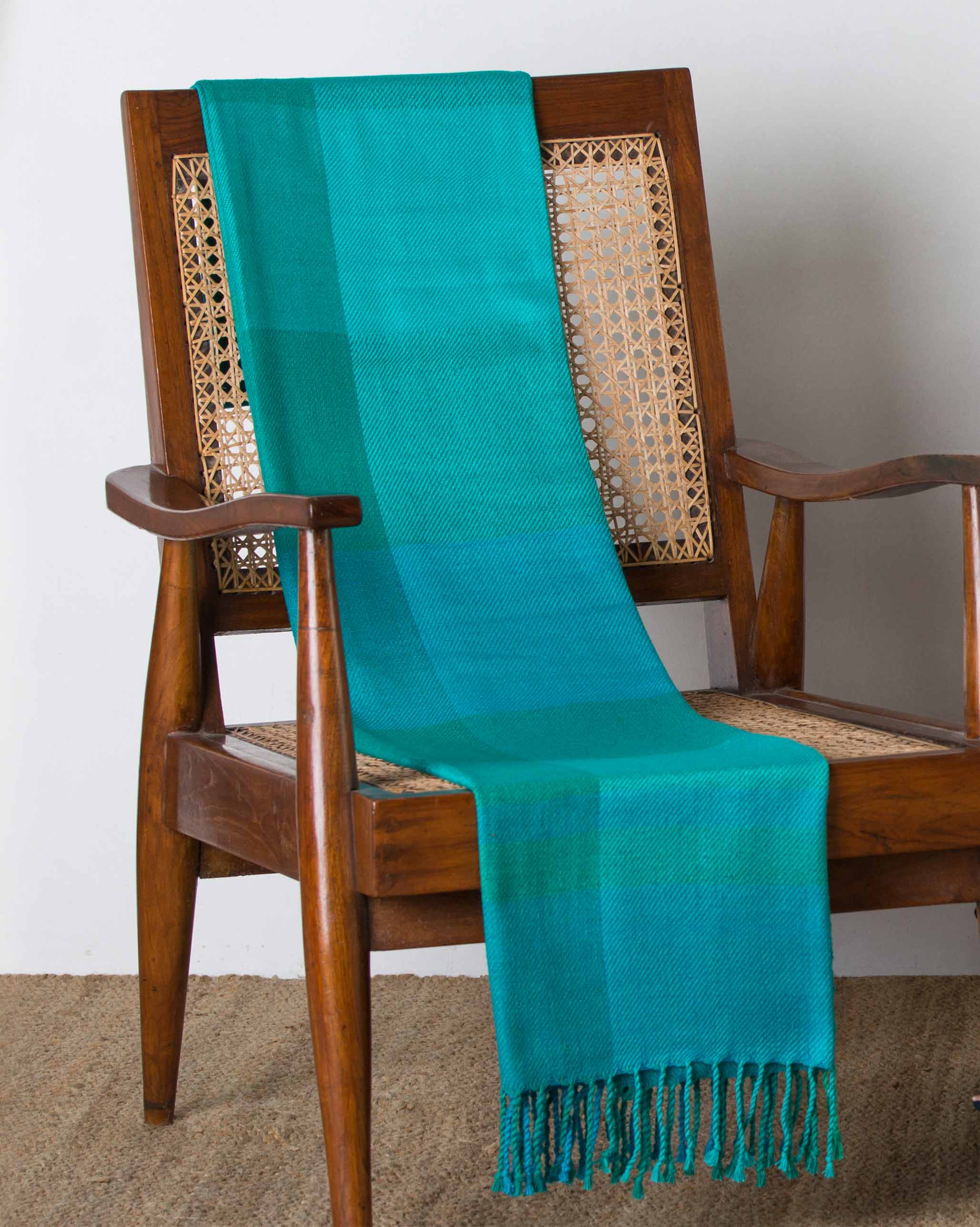 Zanzibar Handloom Throw - Emerald