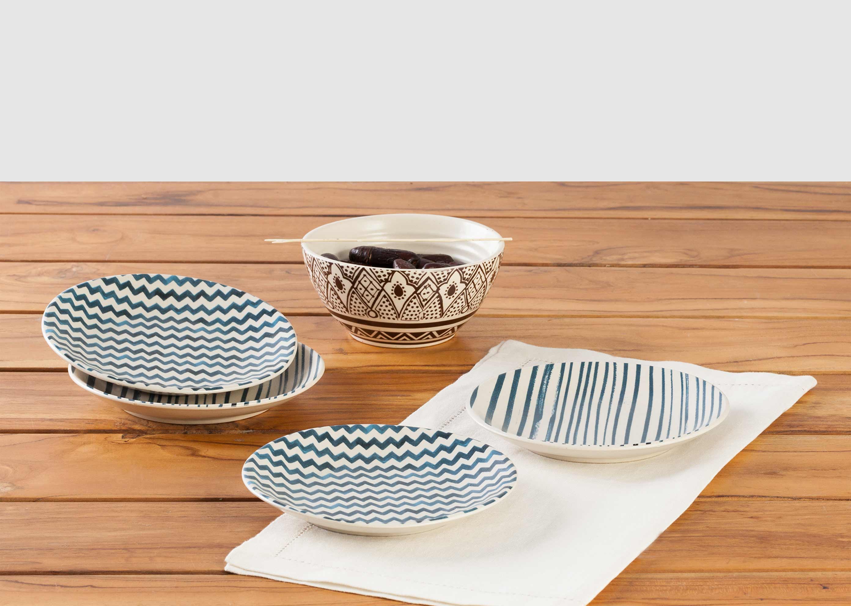 Maasai Tapas Plates (Set of 4)