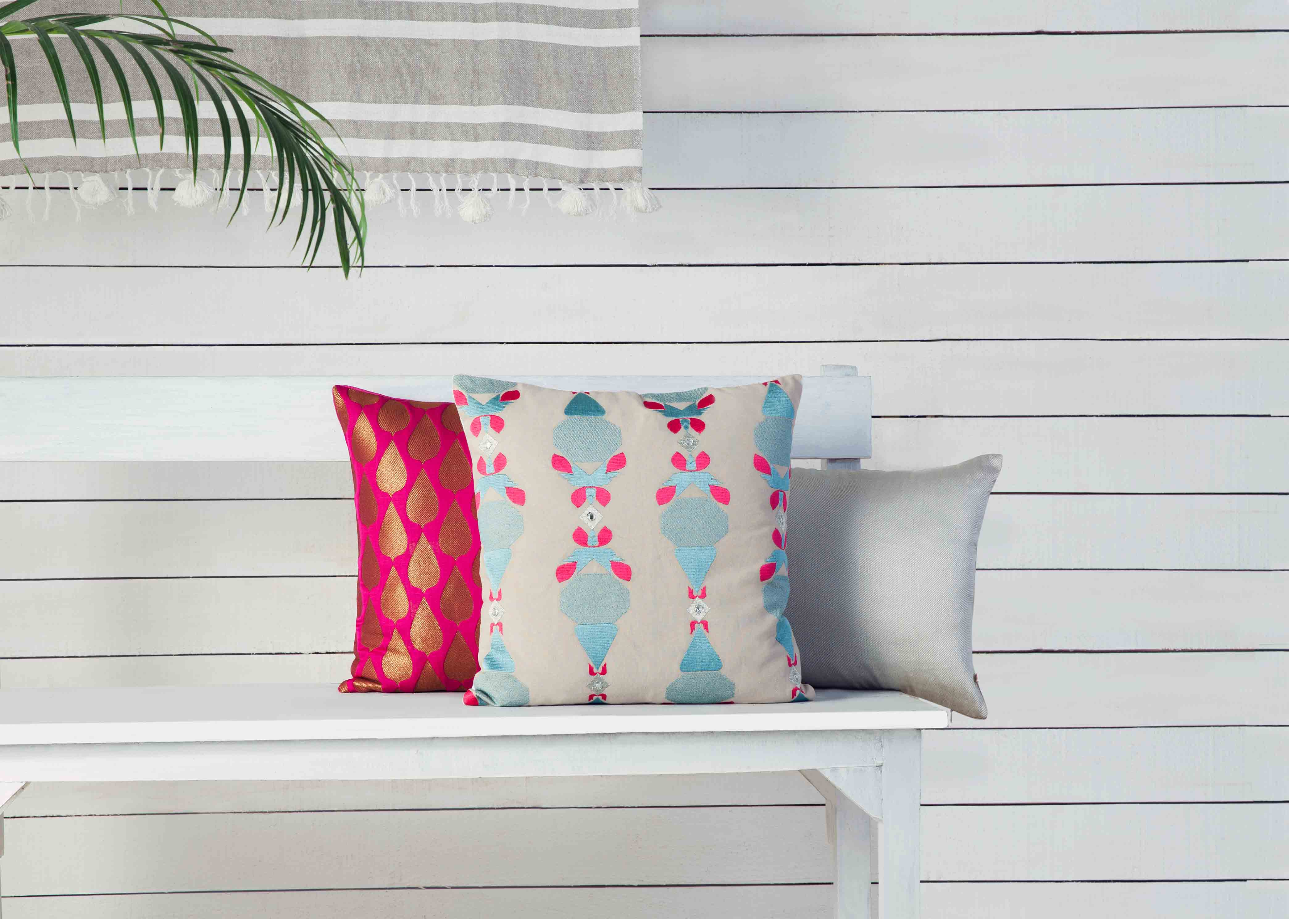 Nayra Phulkari Cushion Cover