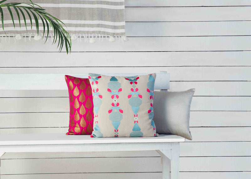 Nayra Phulkari Cushion Cover