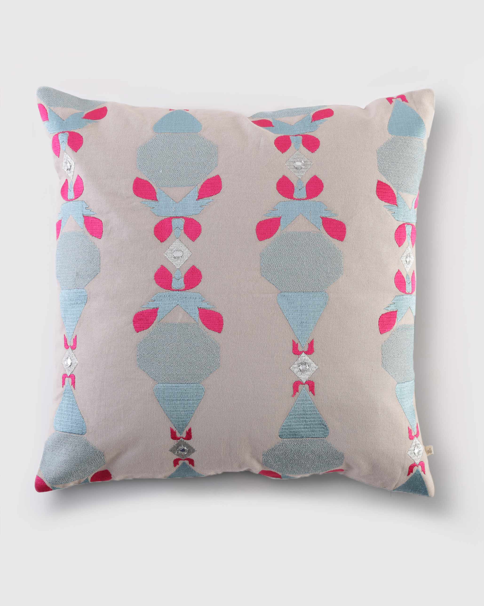Nayra Phulkari Cushion Cover