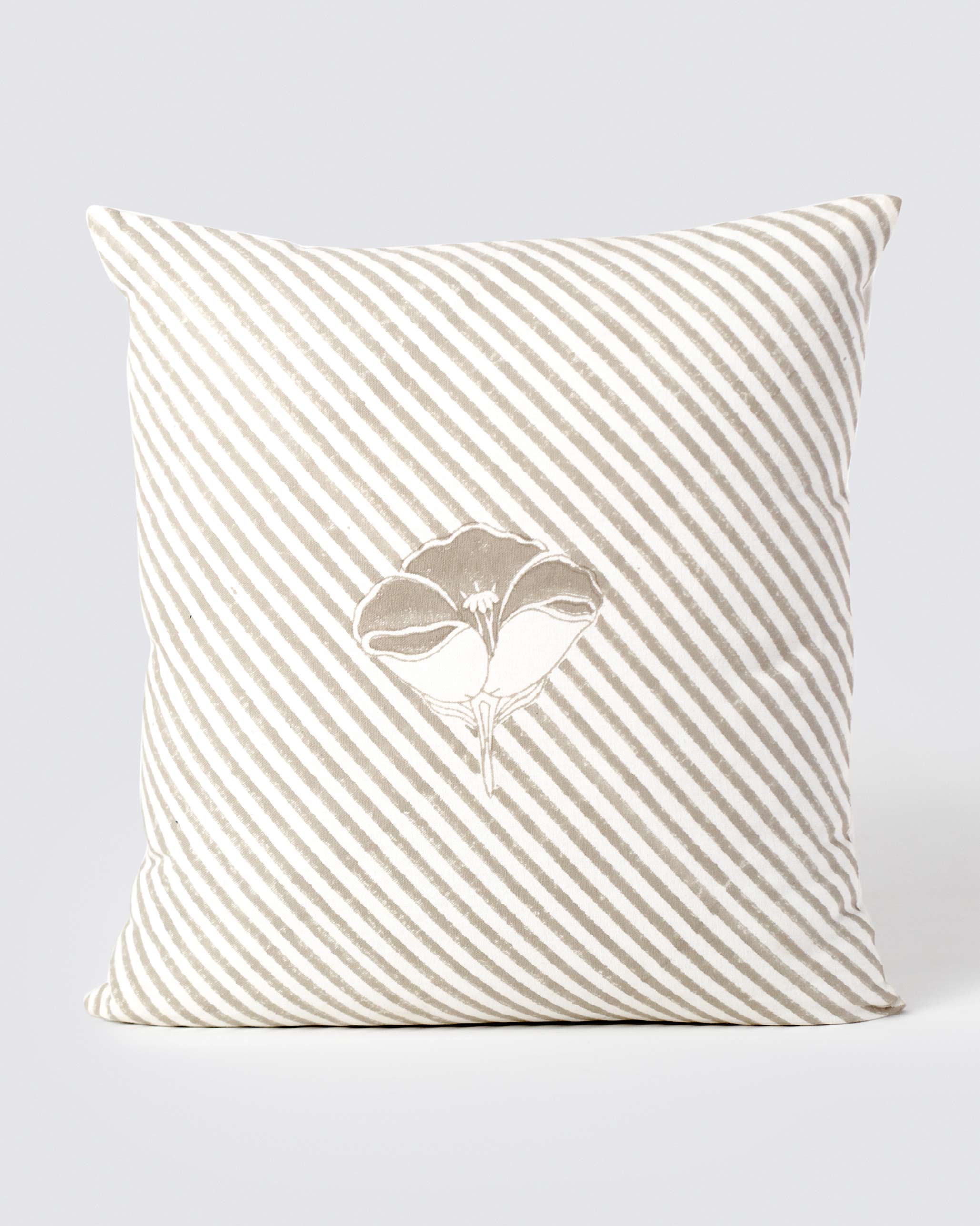 Frangipani Stripe Cushion Cover