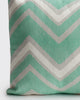 Mahe Chevron Pillow Cover - Aqua