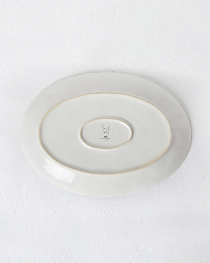 Aguada Oval Platter - White