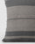 Woven Stripe Cushion Cover - Charcoal & Ivory