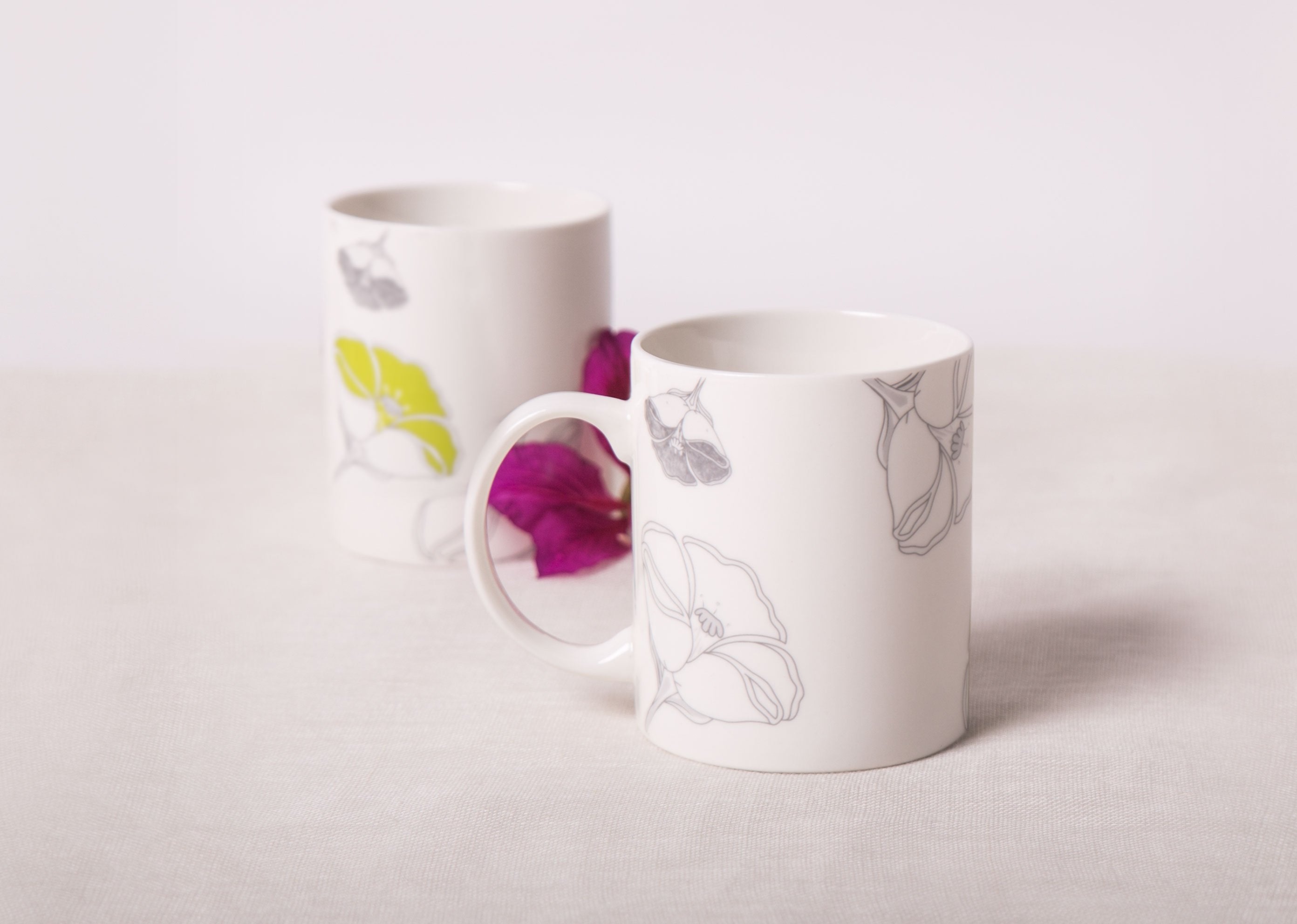 Frangi Flower Mug - Silver