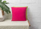 Verandah Reversible Cushion Cover - Lime & Fuchsia