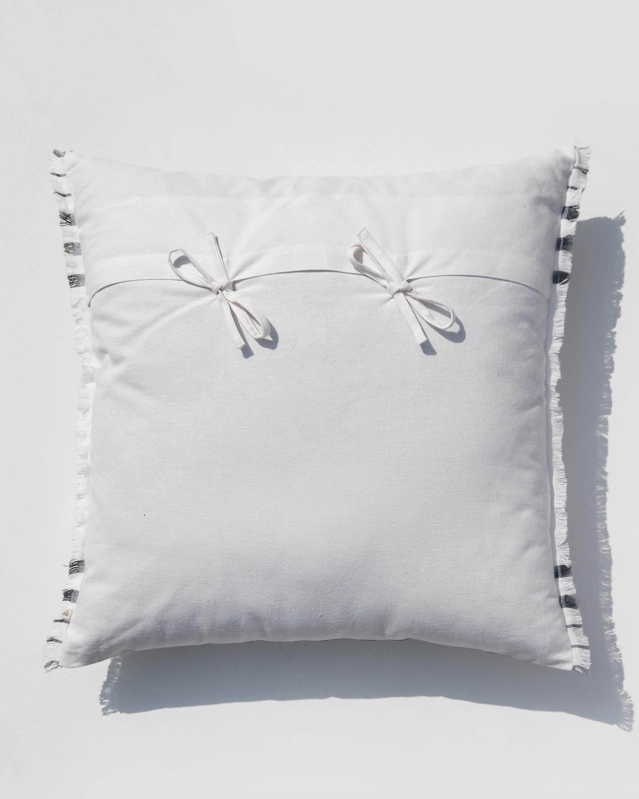 Diamond Stripe Cushion Cover - Grey