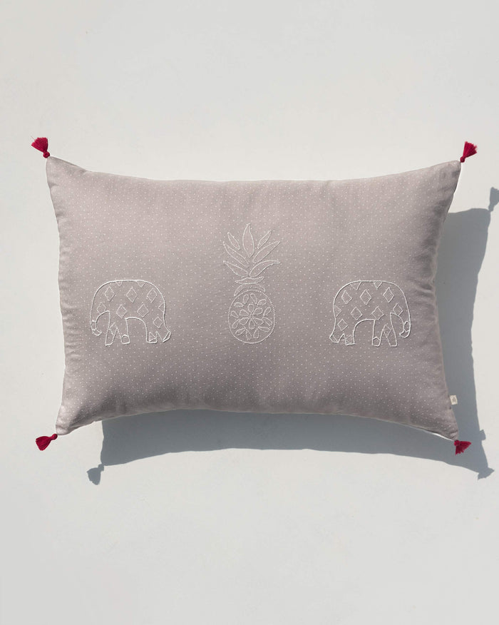 Pineapple Pillow Cover - Grey
