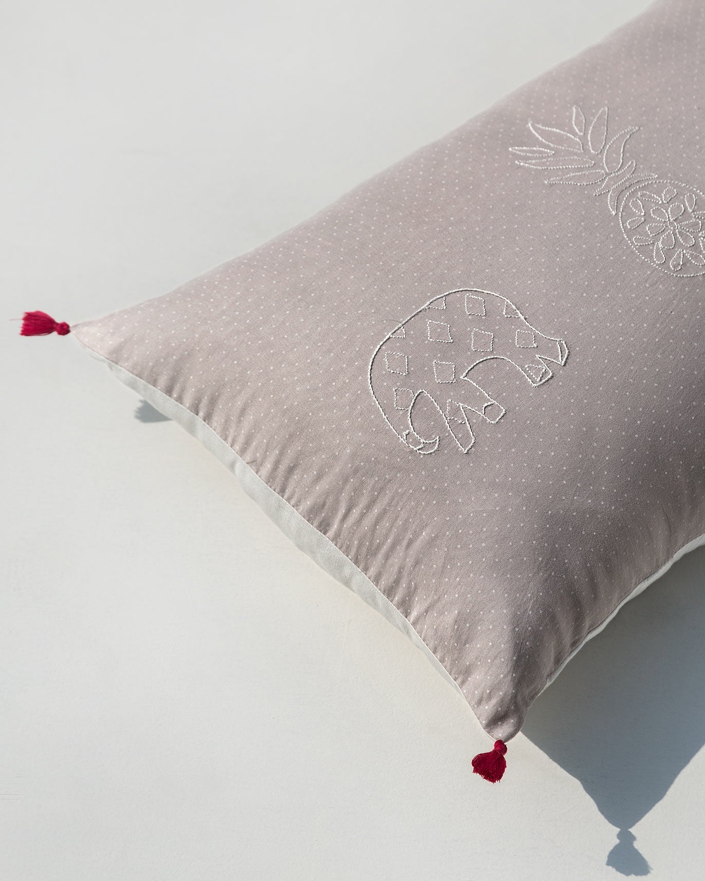 Pineapple Pillow Cover - Grey