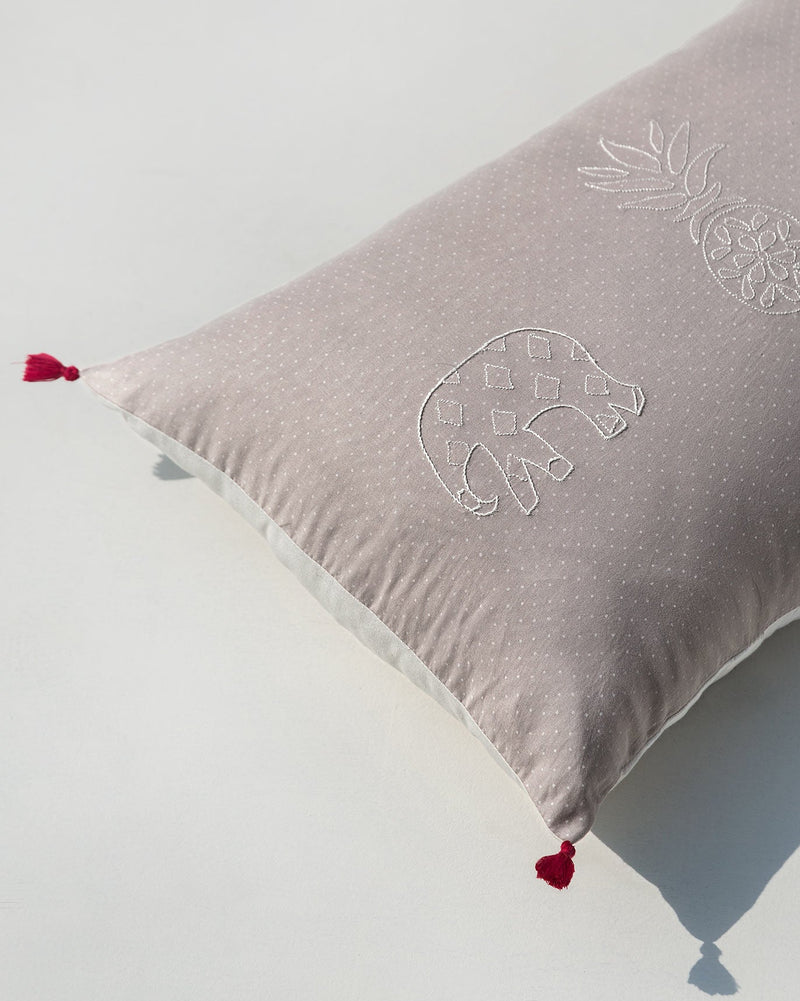 Pineapple Pillow Cover - Grey