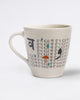 Alphabet V Mug - Stoneware