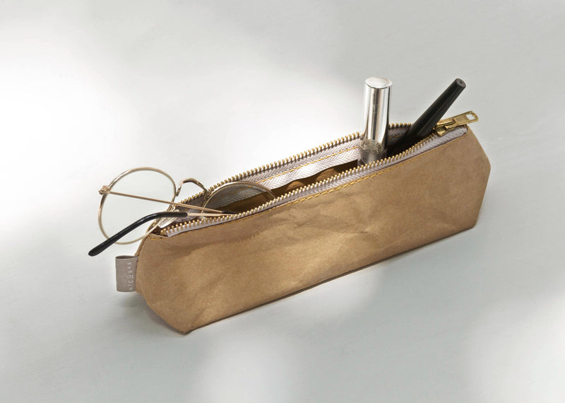 Paper Pencil Case - Brown