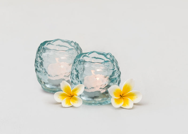 Ripple Glass Votive (Set of 2)