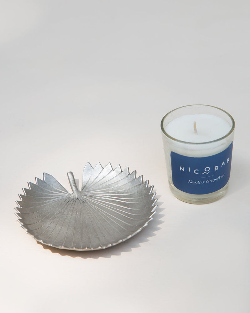 Fiji Fan Palm Leaf & Candle Set