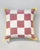 Square Ikat Cushion Cover - Red