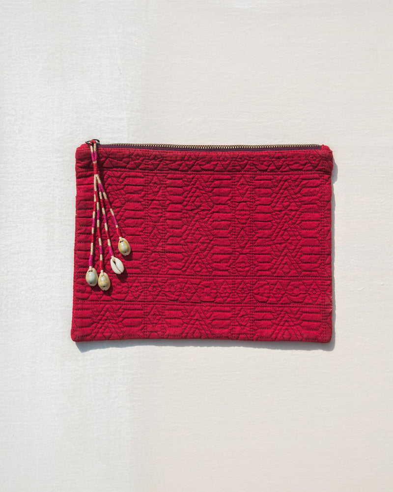 Jumbo Jacquard Pouch