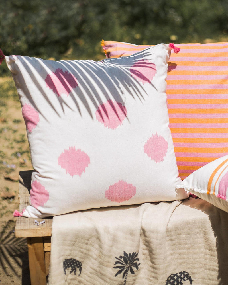 Ikat Dot Cushion Cover