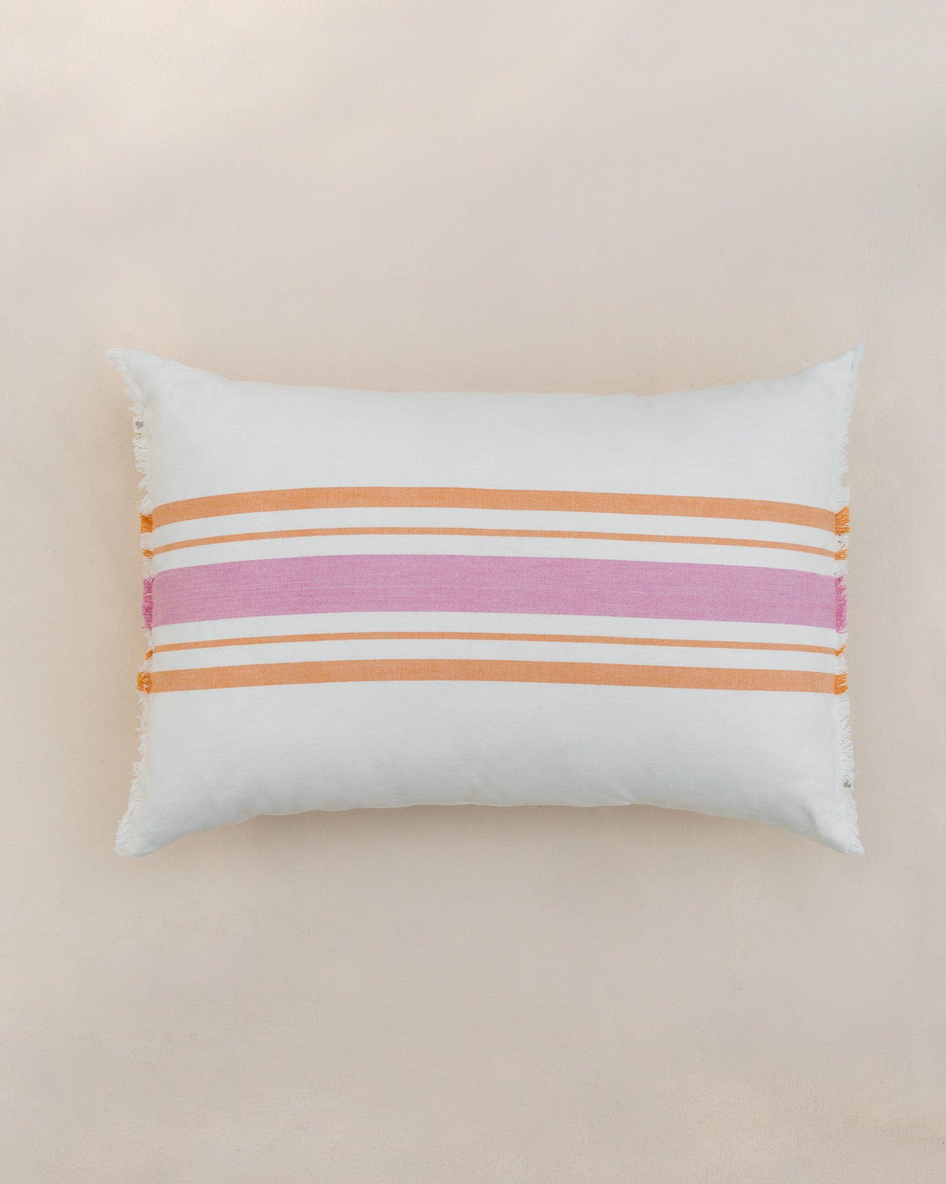 Stripey Lumbar Pillow Cover