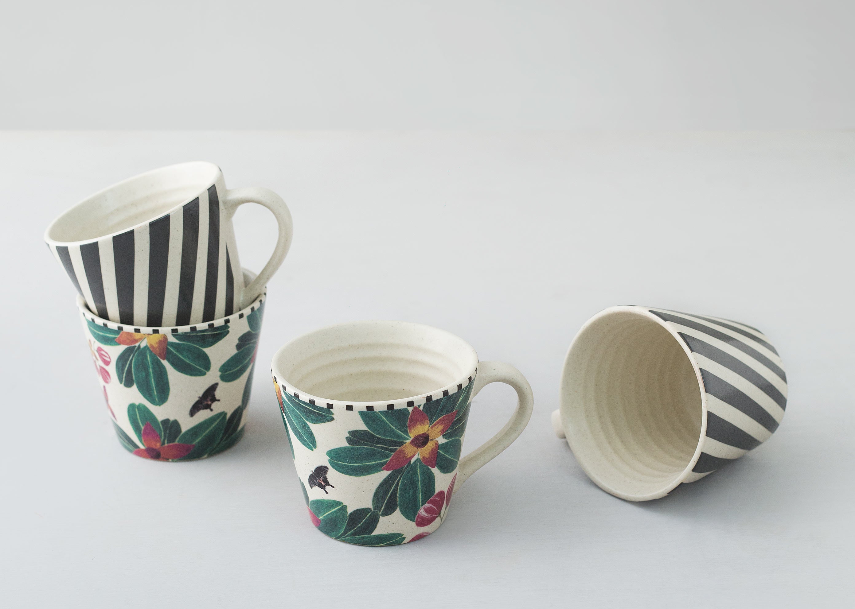 Flora Espresso Mug (Set of 4)