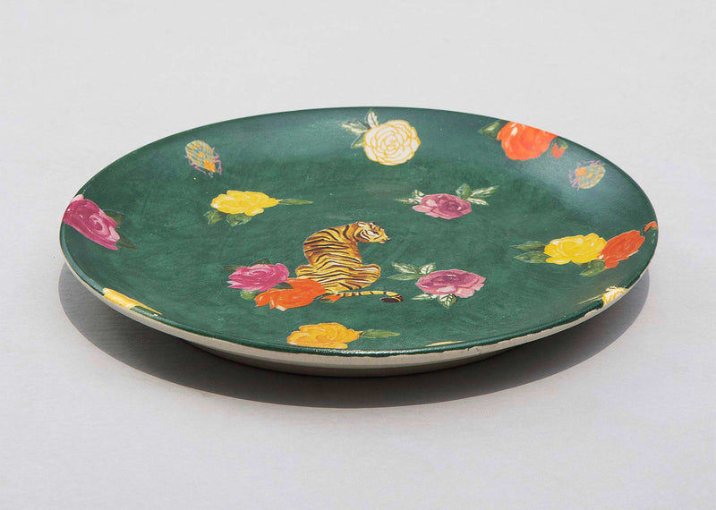 Tigress Quarter Plate - Green