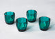 Emerald votives With Scented Tealights (set of 4)