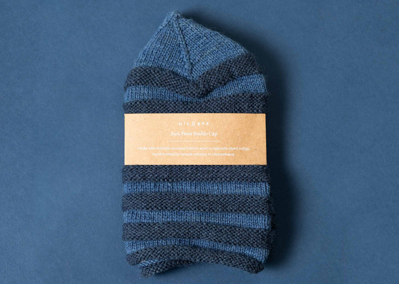 Jack Frost Woolen Cap - Indigo