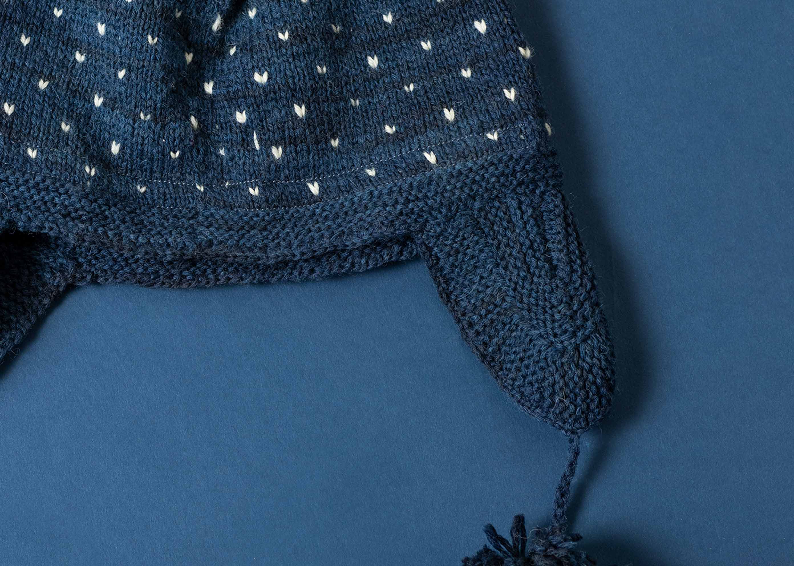 Jack Frost Bauble Cap - Indigo