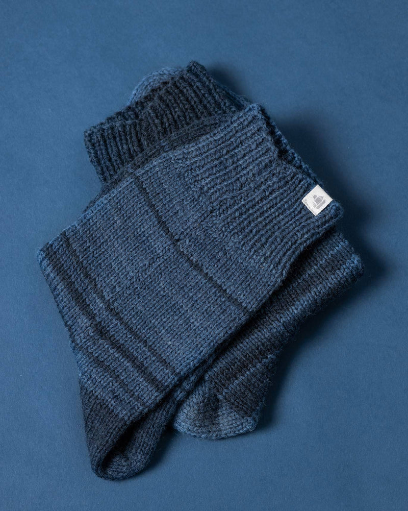 Jack Frost Woolen Socks - Indigo